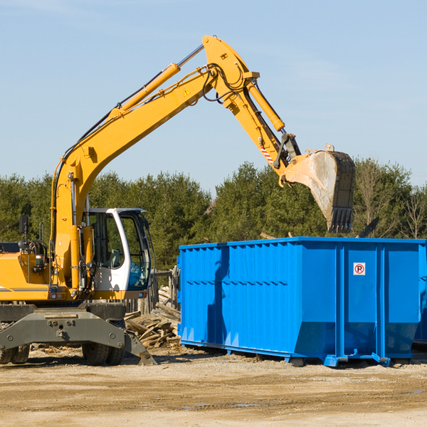 what size residential dumpster rentals are available in Scotch Meadows North Carolina